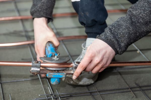 Copper Pipe Laying